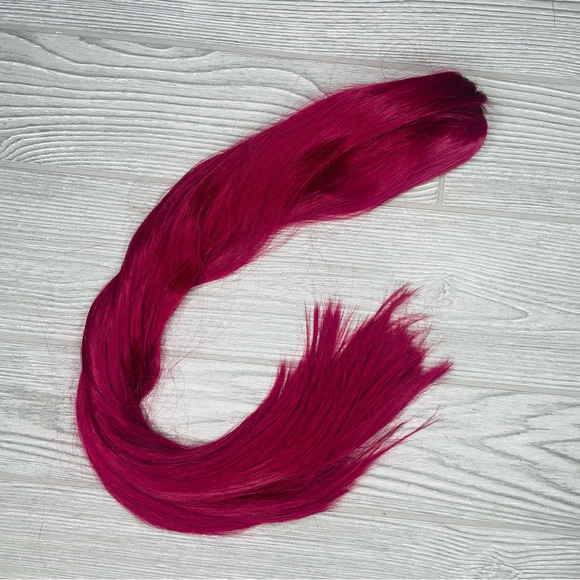 Clip on red auburn pony tail / wig hair extension for red auburn hair Halloween - Picture 1 of 6